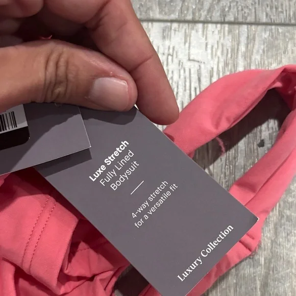 Pink womens One Piece bodysuit set - thong lot of 2 - Picture 3 of 3